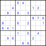 Судоку 9х9 #1523 очень трудный