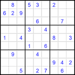 Судоку 9х9 #1524 очень трудный