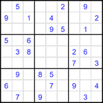 Судоку 9х9 #1525 очень трудный