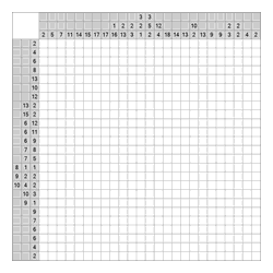 Японский кроссворд #1230 “Рыбка”