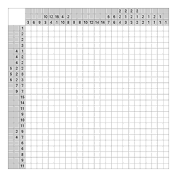 Японский кроссворд #1252 “Ласточка”