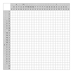 Японский кроссворд #1233 “Лошадка”