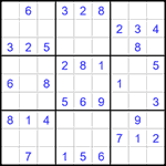 Судоку 9х9 #1562 легкий