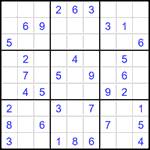 Судоку 9х9 #1565 легкий