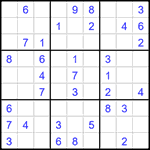 Судоку 9х9 #1569 легкий