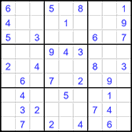 Судоку 9х9 #1571 легкий