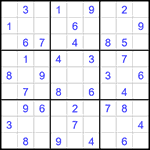 Судоку 9х9 #1578 легкий