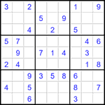 Судоку 9х9 #1582 легкий