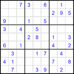 Судоку 9х9 #1583 легкий