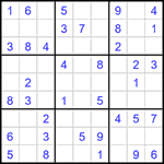 Судоку 9х9 #1584 легкий