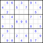Судоку 9х9 #1586 легкий