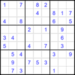 Судоку 9х9 #1587 легкий