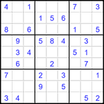 Судоку 9х9 #1588 легкий