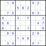 Судоку 9х9 #1591 легкий