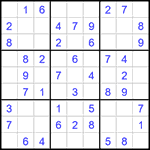 Судоку 9х9 #1592 легкий