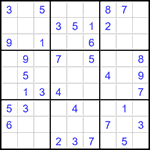 Судоку 9х9 #1593 легкий