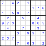 Судоку 9х9 #1594 легкий