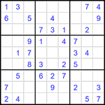 Судоку 9х9 #1595 легкий