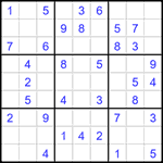 Судоку 9х9 #1596 легкий