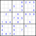 Судоку 9х9 #1600 легкий