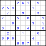 Судоку 9х9 #1604 легкий