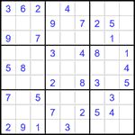 Судоку 9х9 #1606 легкий