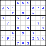 Судоку 9х9 #1607 легкий