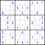Судоку 9х9 #1608 легкий