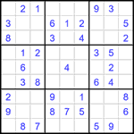 Судоку 9х9 #1611 легкий