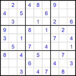 Судоку 9х9 #1612 легкий