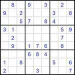 Судоку 9х9 #1613 легкий