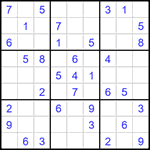 Судоку 9х9 #1615 легкий