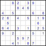 Судоку 9х9 #1619 легкий