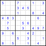 Судоку 9х9 #1620 легкий