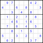 Судоку 9х9 #1623 легкий