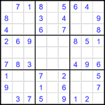Судоку 9х9 #1624 легкий