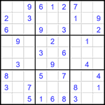 Судоку 9х9 #1625 легкий