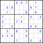 Судоку 9х9 #1626 легкий