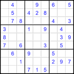 Судоку 9х9 #1629 легкий