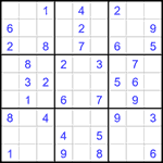 Судоку 9х9 #1630 легкий