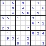 Судоку 9х9 #1631 легкий