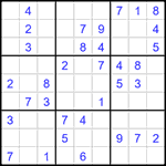 Судоку 9х9 #1632 легкий