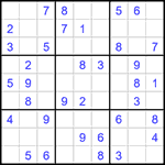 Судоку 9х9 #1633 легкий
