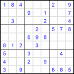 Судоку 9х9 #1635 легкий