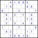 Судоку 9х9 #1636 легкий
