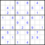Судоку 9х9 #1639 легкий