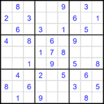 Судоку 9х9 #1532 средний