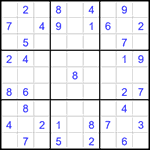 Судоку 9х9 #1533 средний