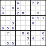 Судоку 9х9 #1540 средний