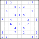 Судоку 9х9 #1543 средний